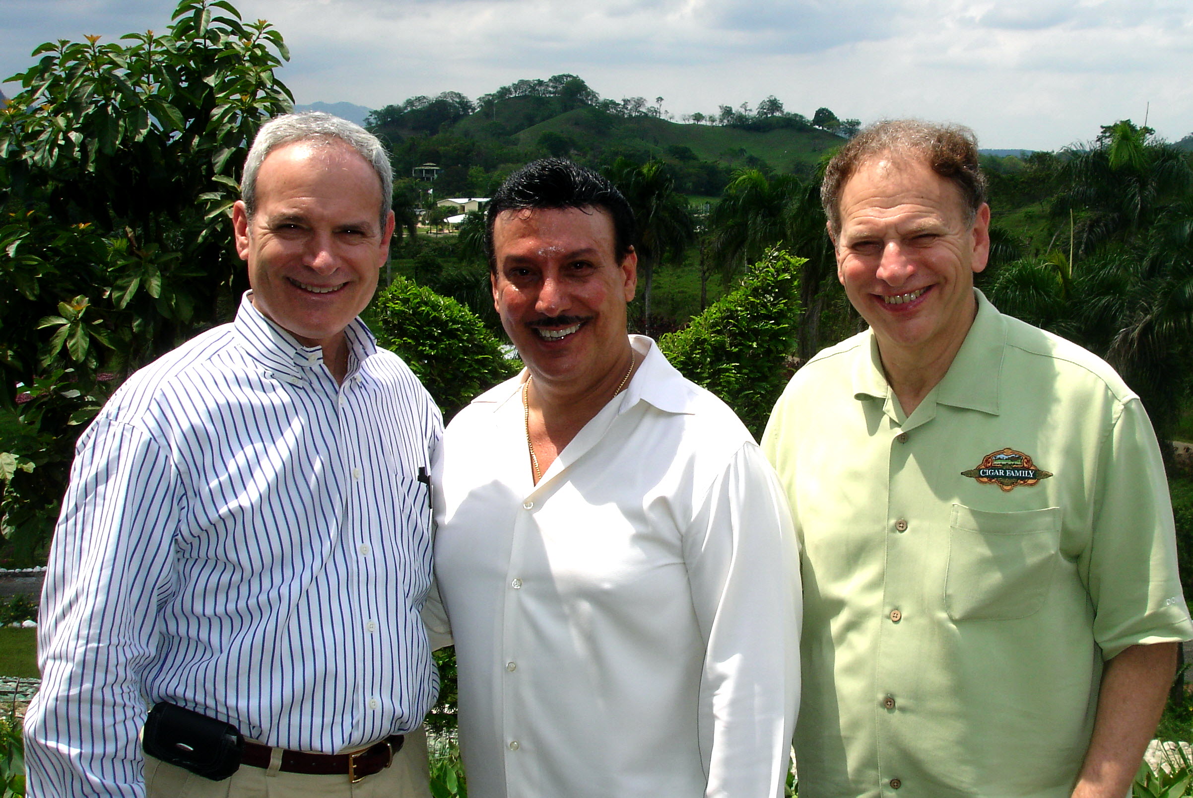Bobby and Eric Newman with Carlos Fuente Jr.