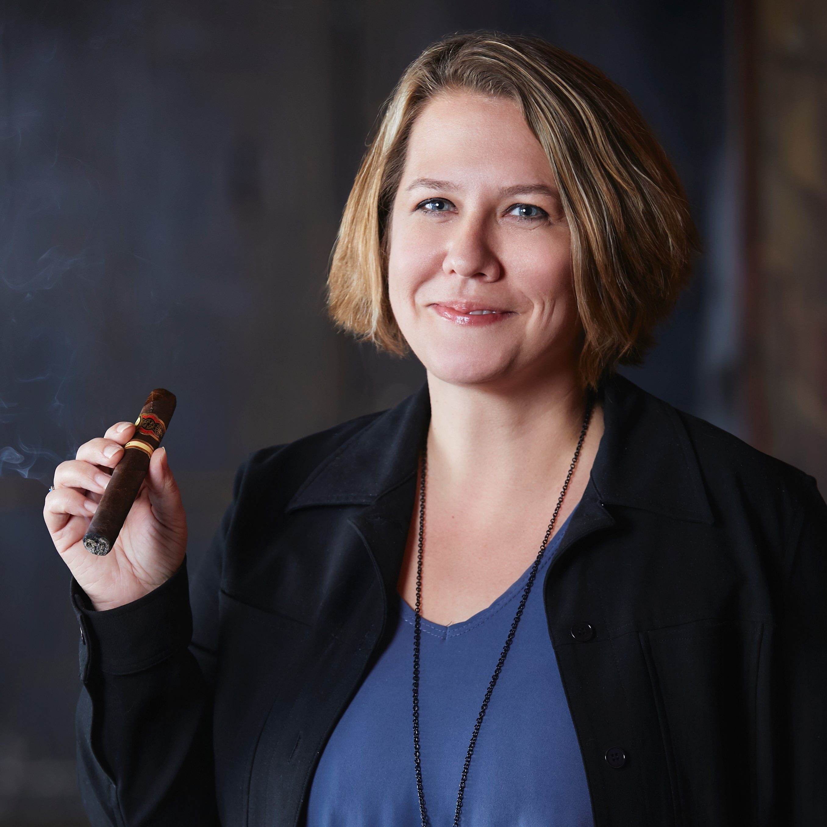 Annie Vander Veen holding Brick House Cigar
