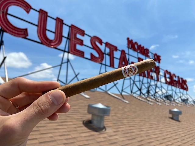 cuesta-rey cigar photographed on cigar factory roof